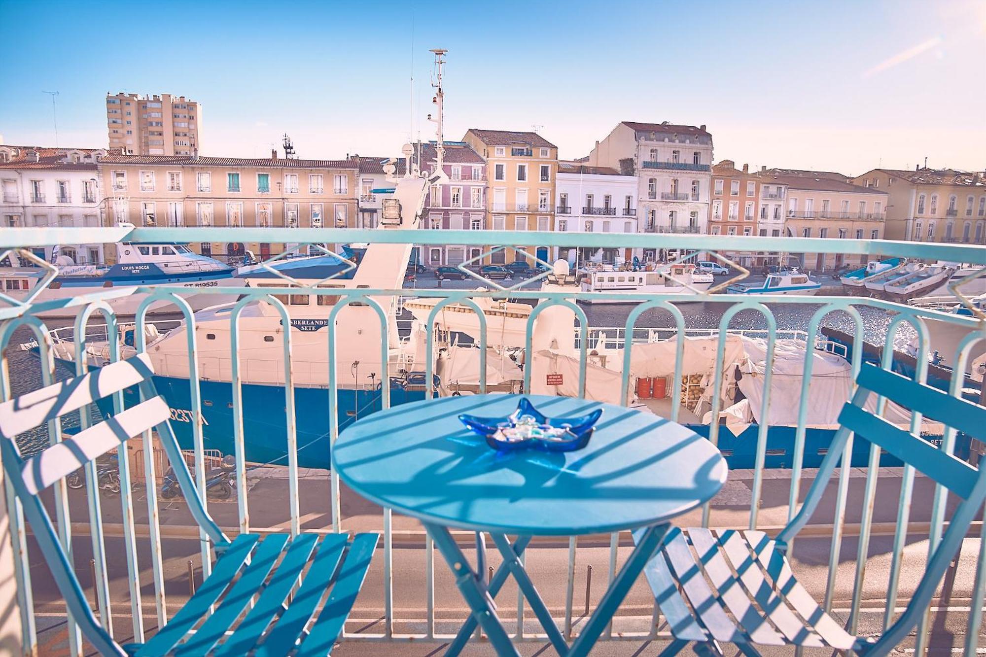 "Mario" BALCONS SUR LE CANAL ROYAL, belle vue, climatisé Sète Exterior foto